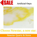 Newstar 8x8 golden cloud faux onyx floor tile